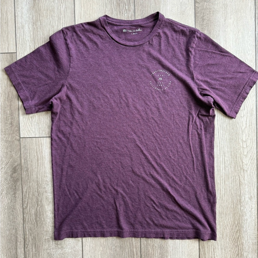 Travis Mathew Men’s Large Purple Short Sleeve Tee